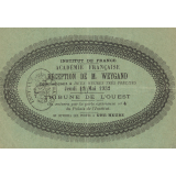 Académie Française. Réception de M. Weygand. Carte d'entrée.