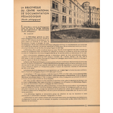 Bibliothèques. Numéro spécial de l'Éducation Nationale.