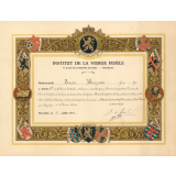 Diplôme de prix. 
