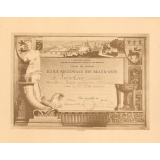 Diplôme de prix. 