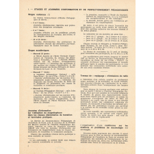 Institut Pédagogique National. Bulletin d'Information N°4. Du 16 janvier 1967 au 28 Février 1967.