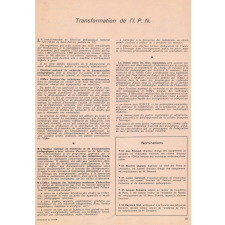 Transformation de l'I.P.N.