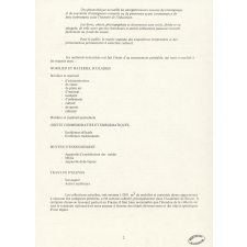 Musée national d'Histoire de l'Éducation - Consignes pour une action nationale.