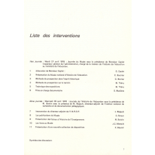 Musée national d'Histoire de l'Éducation - Actes du colloque 27, 28 avril 1976.
