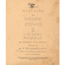 Histoire du nègre Zo'hio et de l'oiseau moqueur.