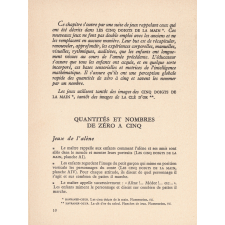 La clé d'or du calcul. Suite aux Cinq doigts de la main. Guide de l'éducateur. II. 