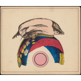 Planche d'anamorphose :  Napoléon III