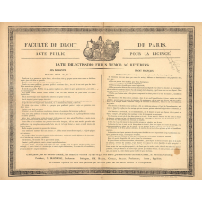 Acte public pour la licence.