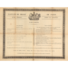 Acte public pour la licence.