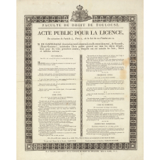 Acte public pour la licence.