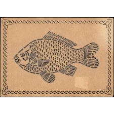 Modèle perforé pour apprendre à dessiner : poisson