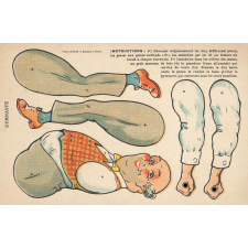 Découpage publicitaire : grands magasins du Louvre : le gymnaste