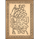 Modèle perforé pour apprendre à dessiner : vigne