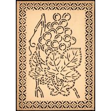 Modèle perforé pour apprendre à dessiner : vigne