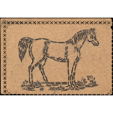 Modèle perforé pour apprendre à dessiner : cheval