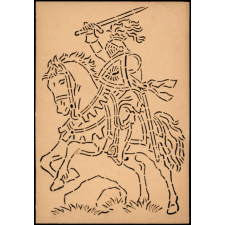 Modèle perforé pour apprendre à dessiner : chevalier