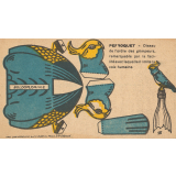 Jeu de découpage : Boldoflorine : perroquet