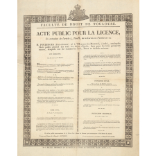 Acte public pour la licence.