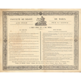 Acte public pour la licence.