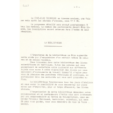 Club des jeunes techniciens du Musée du Conservatoire National des Arts et Métiers. Bulletin d'Informations n° 7 et 9.