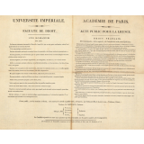 Acte public pour la licence.