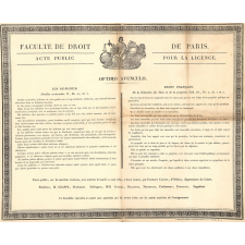 Acte public pour la licence.