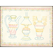 Jeu de piquage : cafetière : lampe : vase