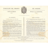 Acte public pour la licence.