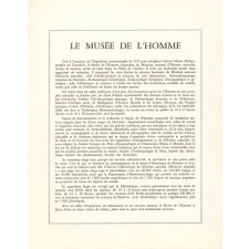 Le musée de l'homme.