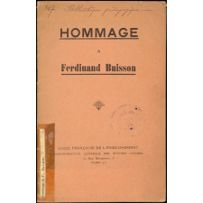 Hommage à Ferdinand Buisson.