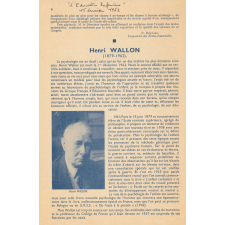 Henry Wallon (1879-1962).