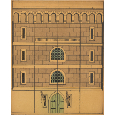 Façade : château-fort : jeu de construction