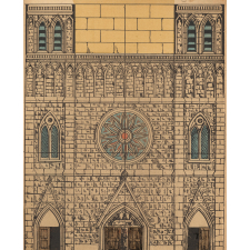 Façade : cathédrale : jeu de construction