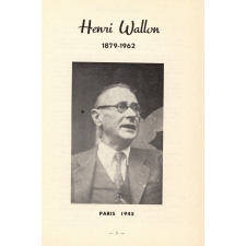 Henri Wallon. 1879-1962. Journée internationale de l'O.M.E.P. Paris, 23 Mai 1973.