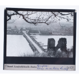 Rheinbrücke bei der Ruine Limburg = Pont sur le Rhin près de la ruine du Limburg