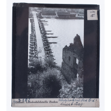 Rheinbrücke b. d. Limburg = Pont sur le Rhin près du Limburg