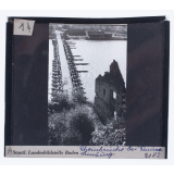 Rheinbrücke bei Ruine Limburg = Pont sur le Rhin près de la ruine du Limburg