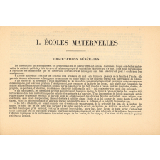 Organisation pédagogique des écoles maternelles et des écoles primaires élémentaires du département de Seine-et-Oise.