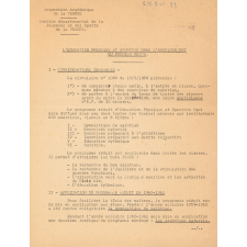L'Éducation physique et sportive dans l'enseignement du premier degré.