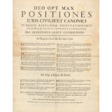 Positiones juris civilis et canonici.