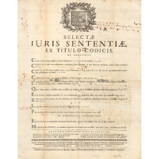 Selectae juris sententiae, ex titulo codicis de codicillis.