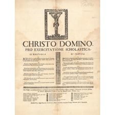 Pro exercitatione scholastica.