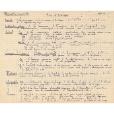 Fiches de répartition mensuelle. Cours CM-FE. 1949-1950. 