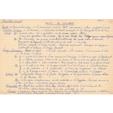 Fiches de répartition mensuelle. Cours CM-FE. 1949-1950. 