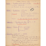 Cahiers de textes. 1942-1943. 