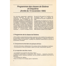 Biologie 5e. Quelques réflexions pédagogiques à l'intention des professeurs.