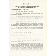 Compléments aux Programmes et Instructions. Collège. Géographie. 6e.