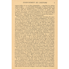 Instructions relatives à l'application des arrêtés du 30 août 1937 et du 11 avril 1938 fixant les programmes de l'enseignement du second degré. Enseignement de l'Histoire.