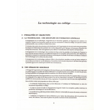 Technologie - Arrêté du 22 novembre 1995 relatif aux programmes de la classe de sixième des collèges.