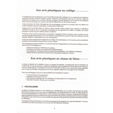 Enseignements artistiques - Arrêté du 22 novembre 1995 relatif aux programmes de la classe de sixième des collèges.